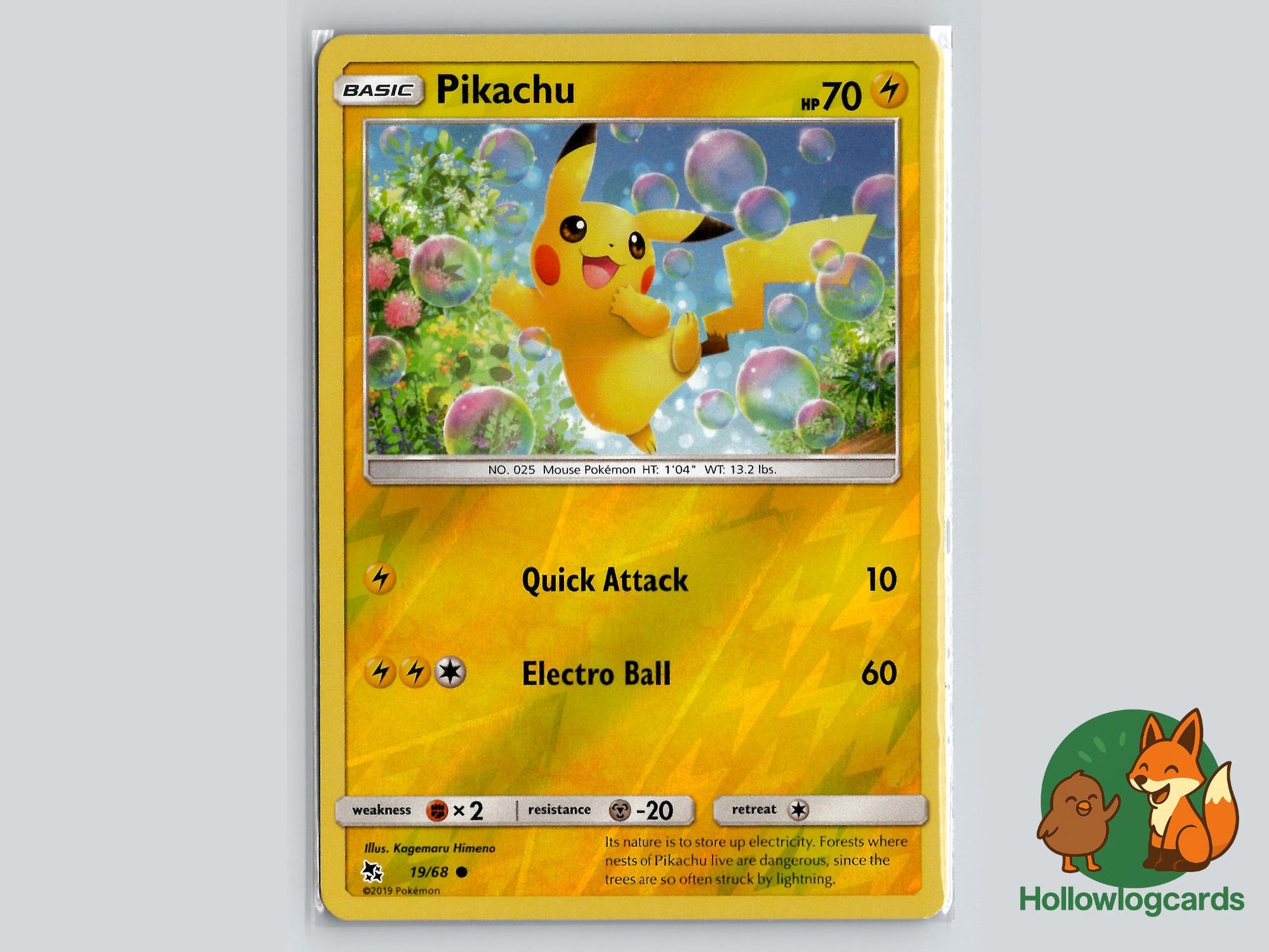 Pikachu (19/68) - Hidden Fates Pokémon Card