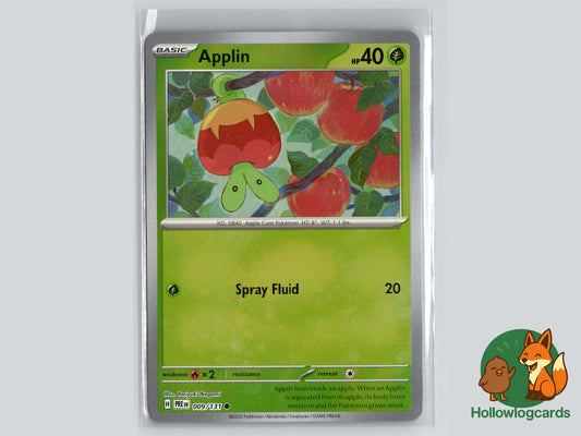 Applin (009/131) - Prismatic Evolutions Pokémon Card