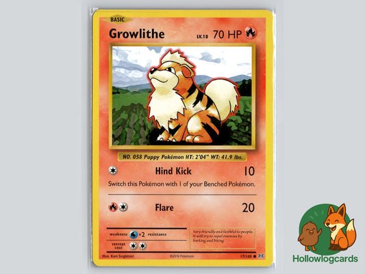 Growlithe (17/108) - Evolutions Pokémon Card