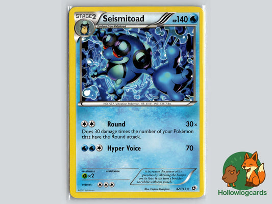 Seismitoad (42/113) - Legendary Treasures Pokémon Card