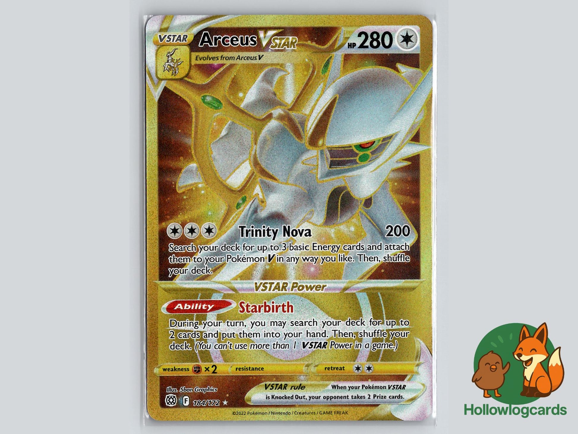 Arceus VSTAR (184/172) - Brilliant Stars Pokémon Card