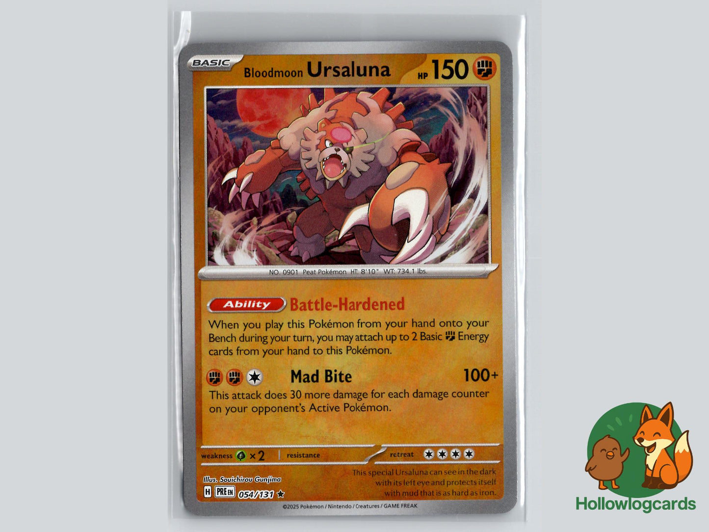 Bloodmoon Ursaluna (054/131) - Prismatic Evolutions Pokémon Card