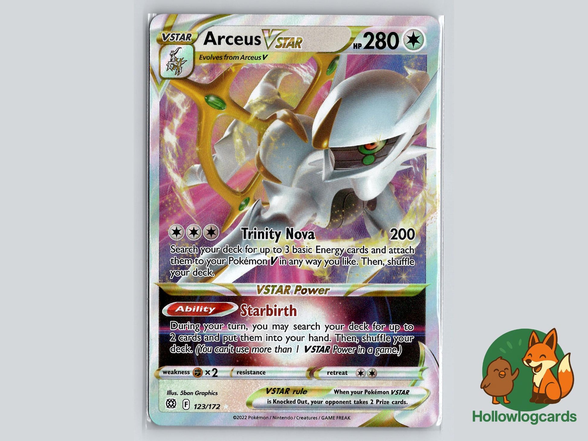 Arceus VSTAR (123/172) - Brilliant Stars Pokémon Card