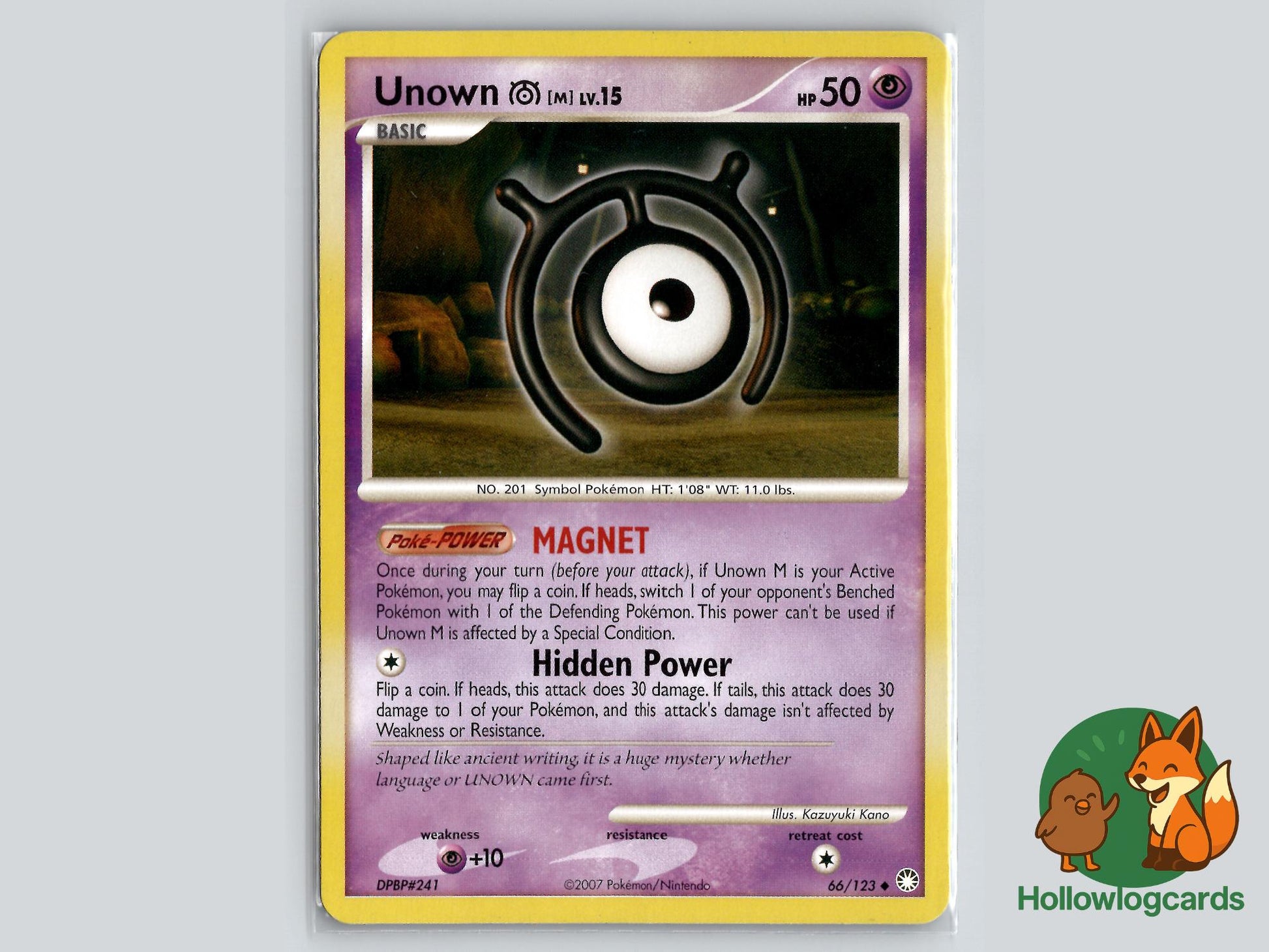 Unown [M] (66/123) - Mysterious Treasures Pokémon Card
