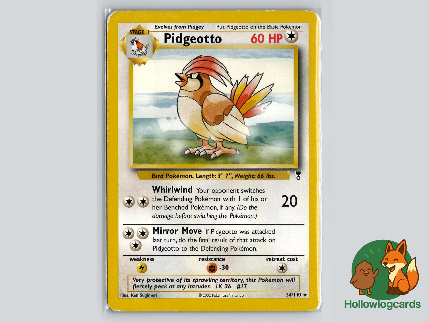 Pidgeotto (34/110) - Legendary Collection Pokémon Card