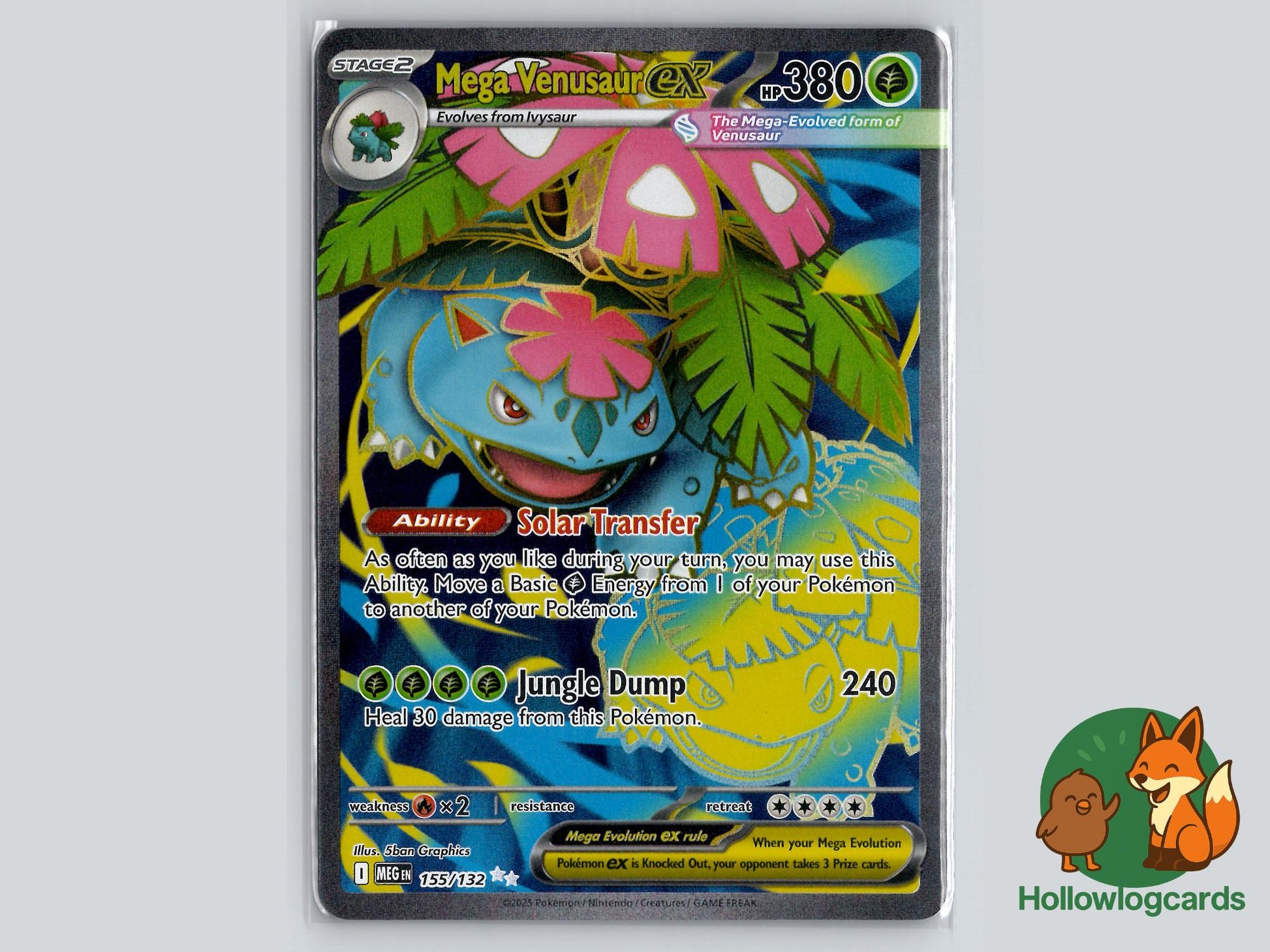 Mega Venusaur ex (155/132) - Mega Evolution Pokémon Card