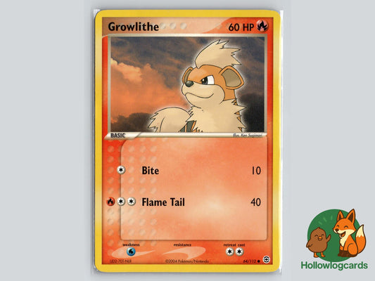 Growlithe (64/112) - FireRed & LeafGreen Pokémon Card