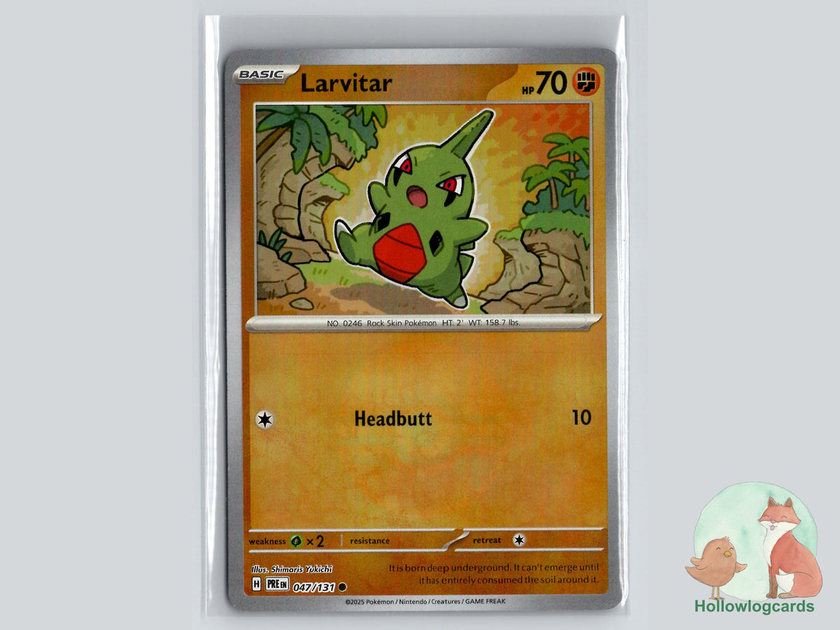 Larvitar (047/131) - Prismatic Evolutions Pokémon Card