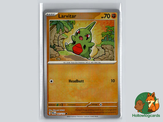 Larvitar (047/131) - Prismatic Evolutions Pokémon Card