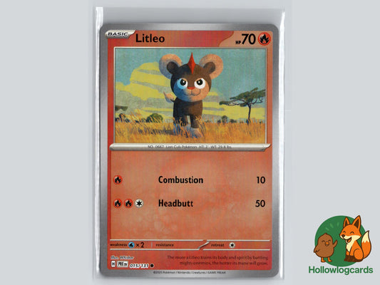 Litleo (015/131) - Prismatic Evolutions Pokémon Card