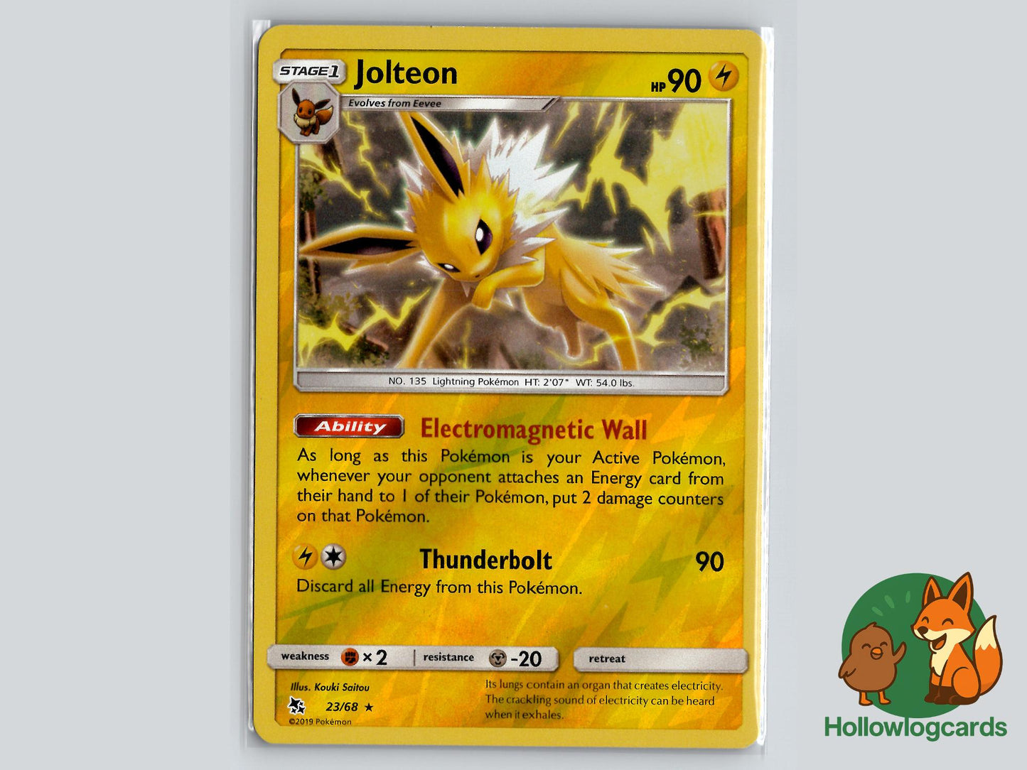 Jolteon (23/68) - Hidden Fates Pokémon Card