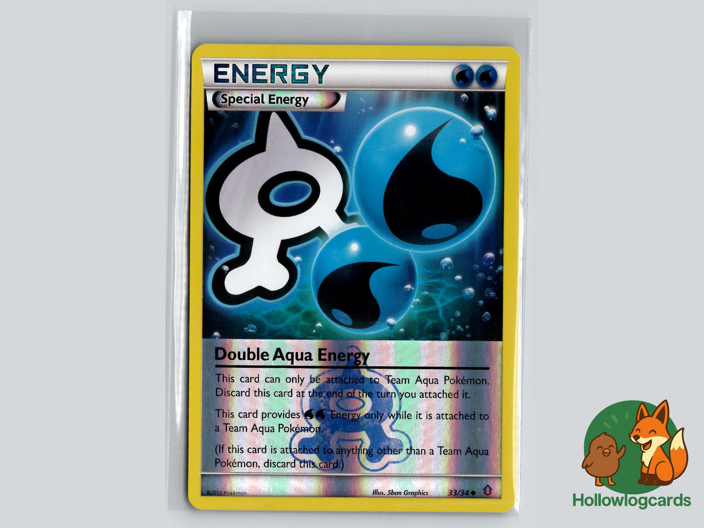 Double Aqua Energy (33/34) - Double Crisis Pokémon Card