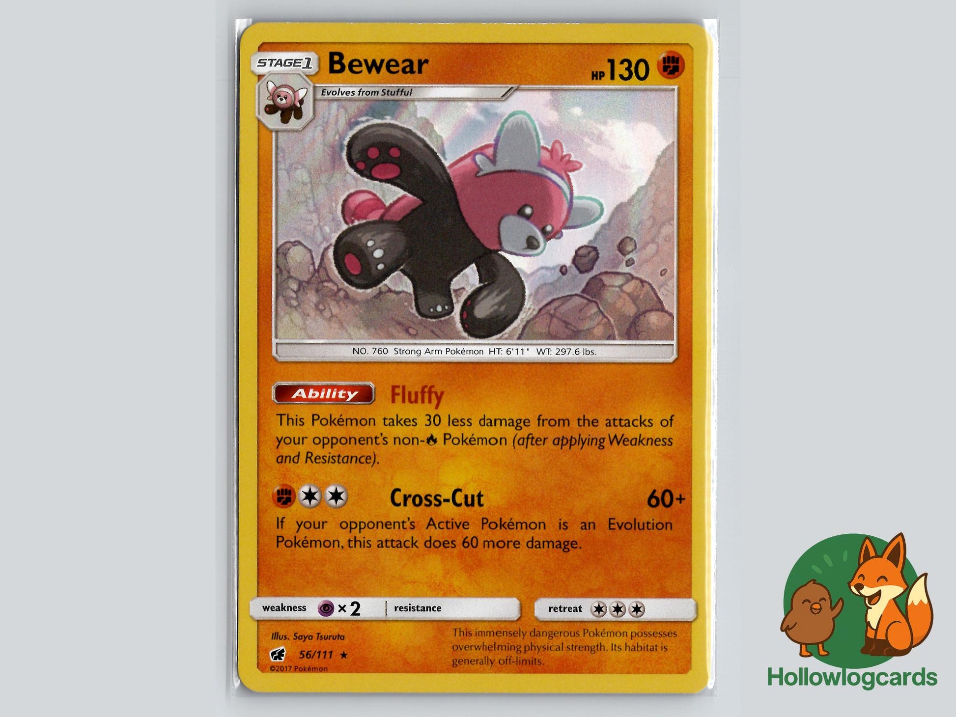 Bewear (56/111) - Crimson Invasion Pokémon Card