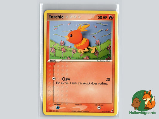 Torchic (65/100) - Crystal Guardians Pokémon Card