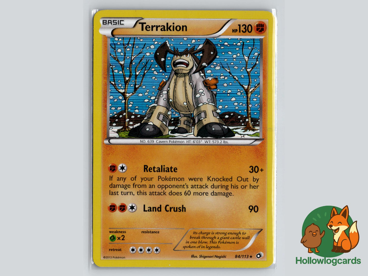 Terrakion (84/113) - Legendary Treasures Pokémon Card