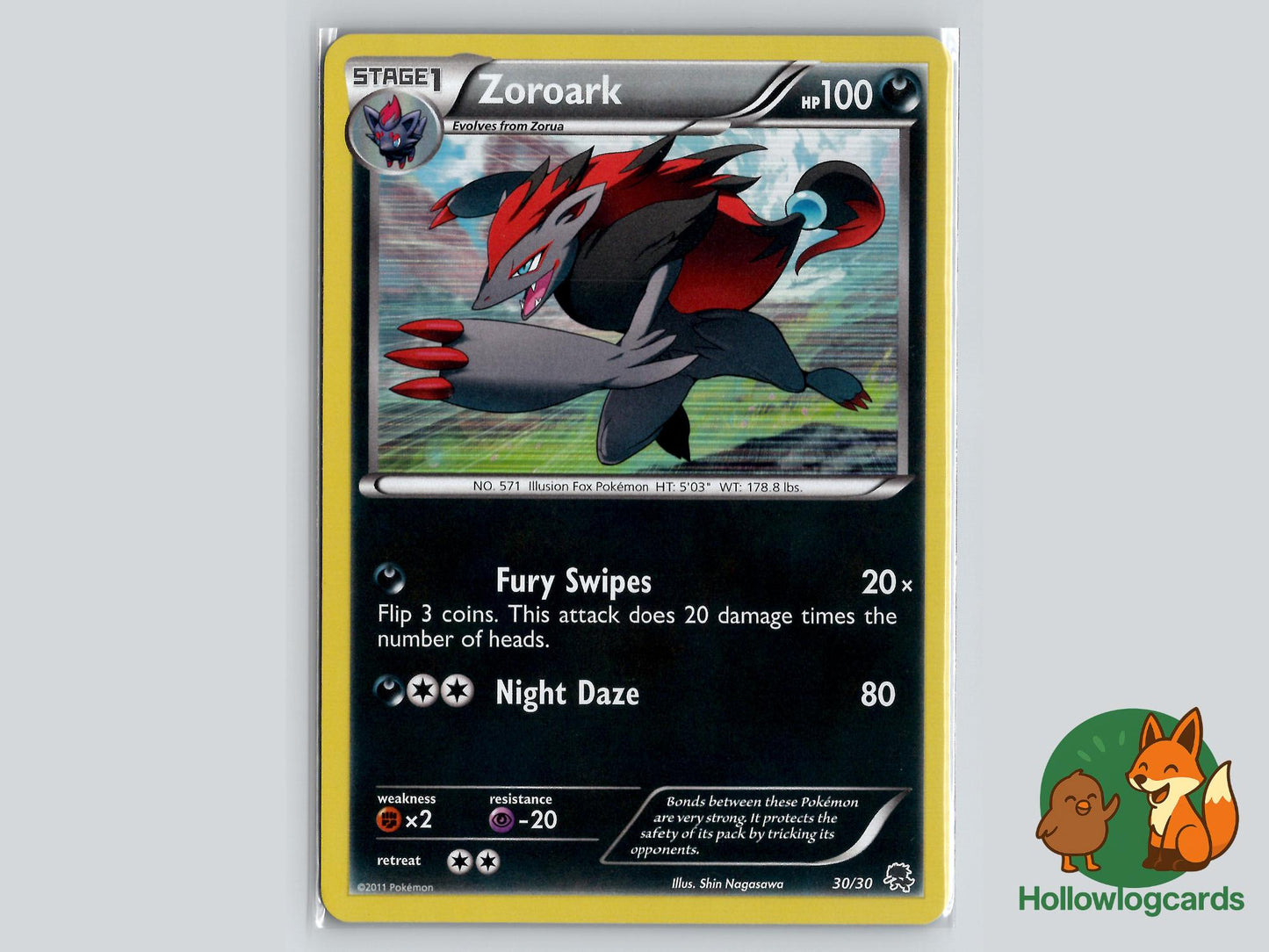 Zoroark (30/30) - BW Trainer Kit: Excadrill & Zoroark Pokémon Card