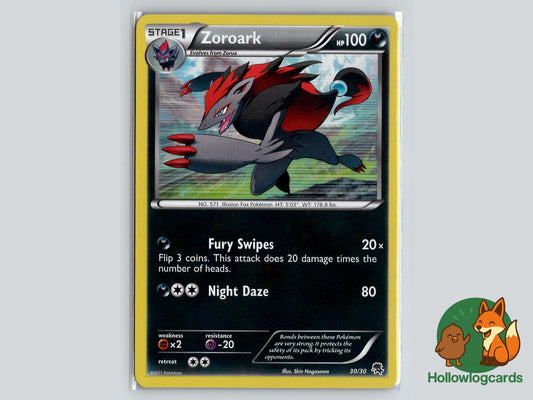 Zoroark (30/30) - BW Trainer Kit: Excadrill & Zoroark Pokémon Card