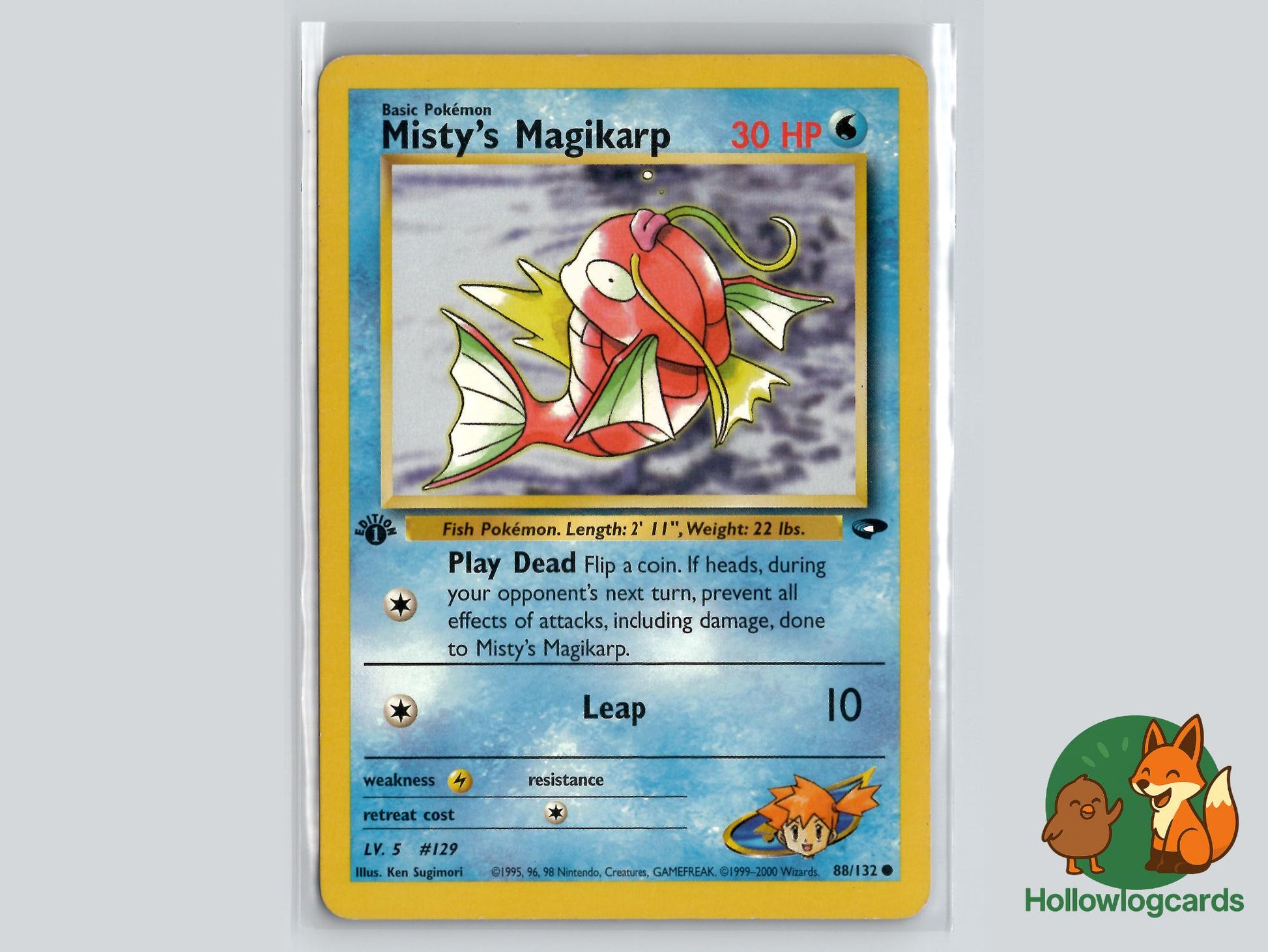 1st Edition Misty's Magikarp (88/132) - Gym Challenge Pokémon Card