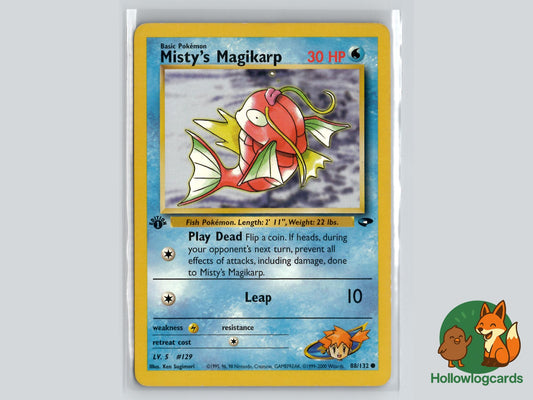 1st Edition Misty's Magikarp (88/132) - Gym Challenge Pokémon Card