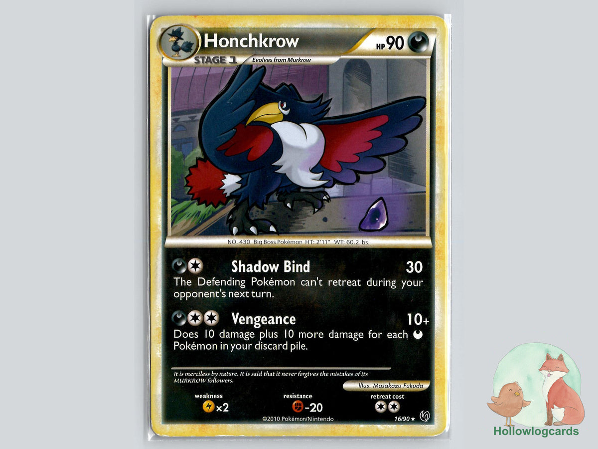 Honchkrow (16/90) - Undaunted Pokémon Card