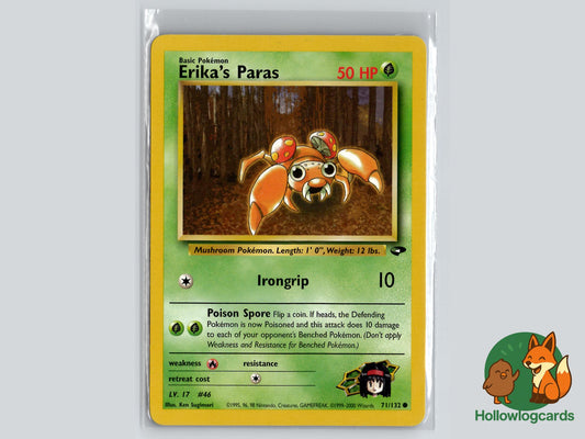 Erika's Paras (71/132) - Gym Challenge Pokémon Card
