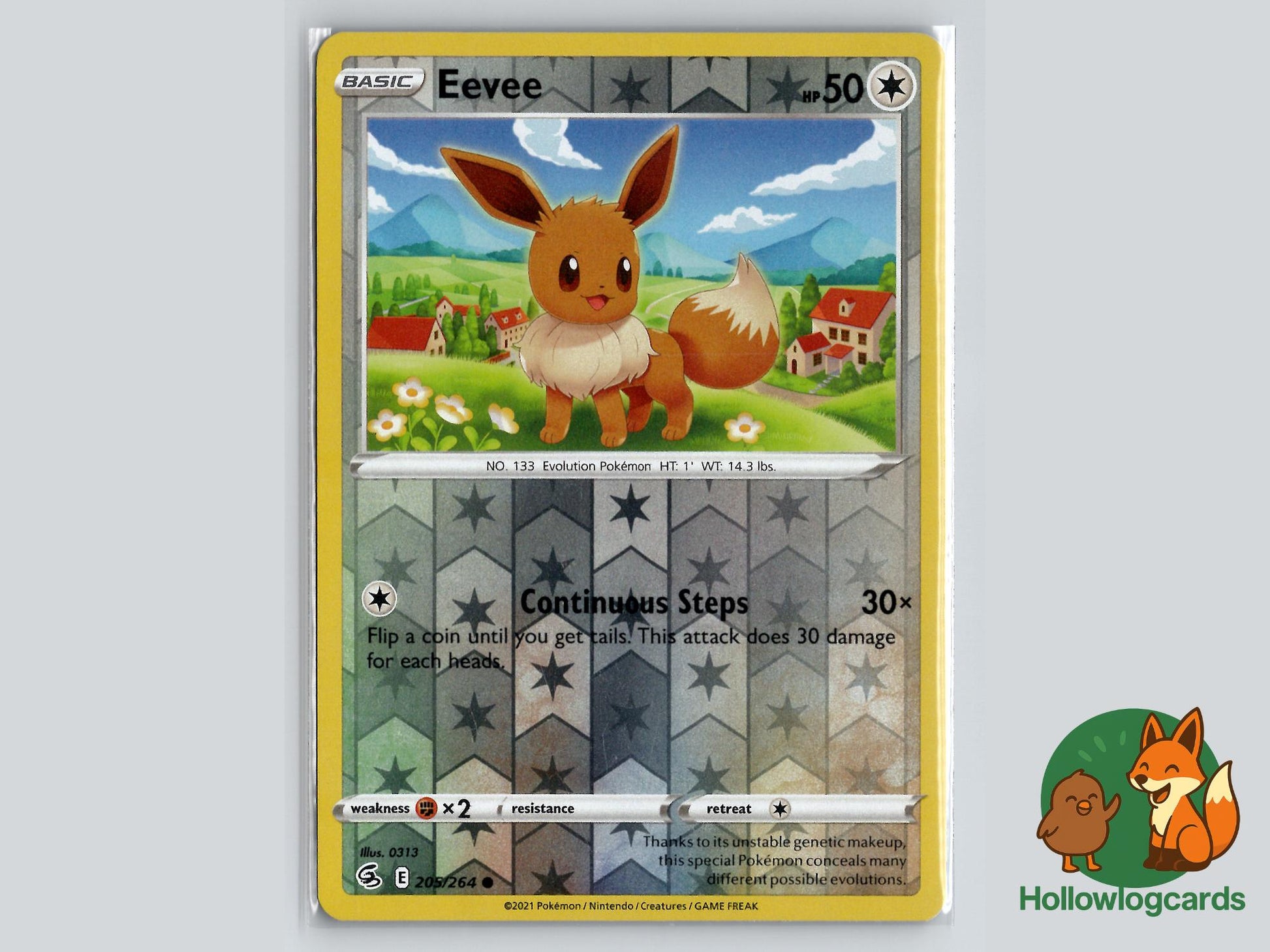 Eevee (205/264) - Fusion Strike Pokémon Card