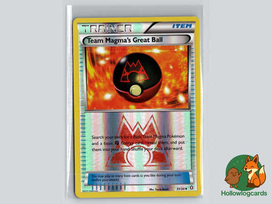 Team Magma's Great Ball (31/34) - Double Crisis Pokémon Card
