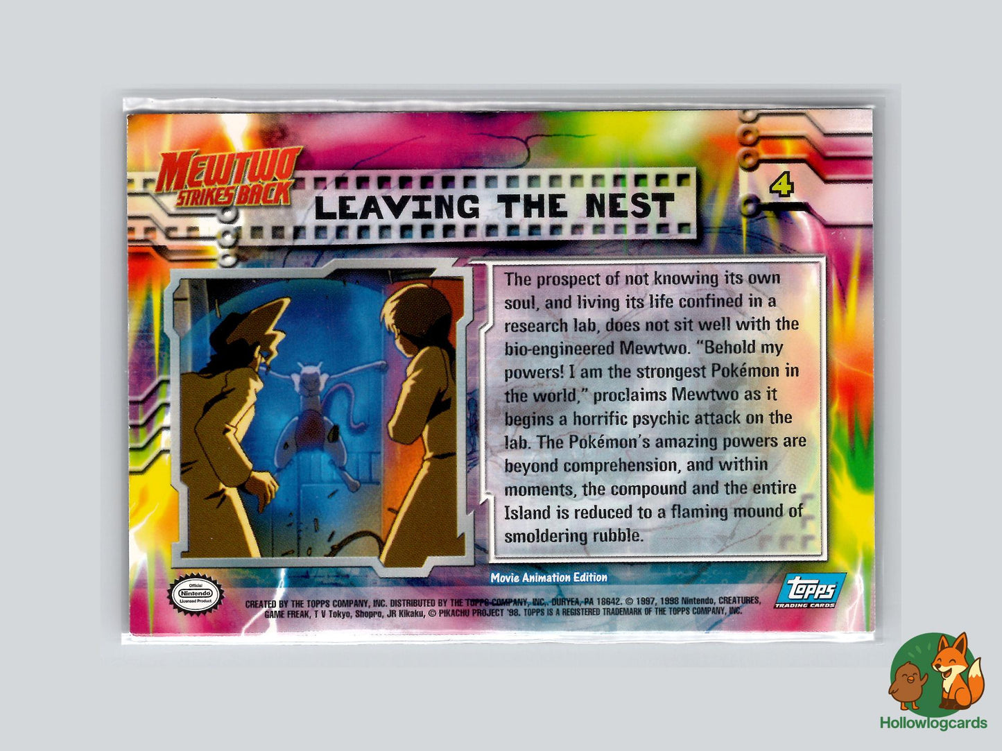 Leaving The Nest (#4) Rainbow Foil - Topps Mewtwo Strikes Back