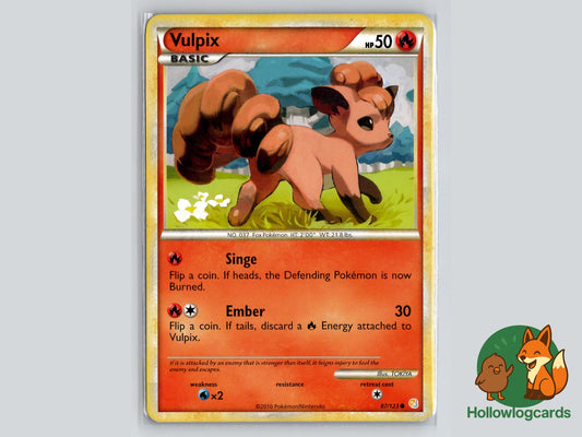 Vulpix (87/123) - HeartGold & SoulSilver Pokémon Card