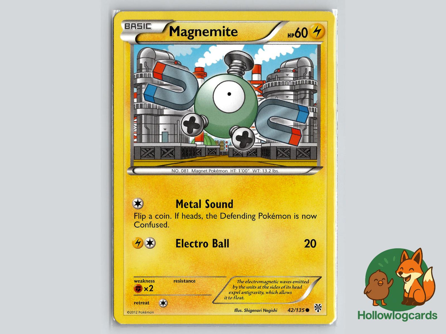 Magnemite (42/135) - Plasma Storm Pokémon Card