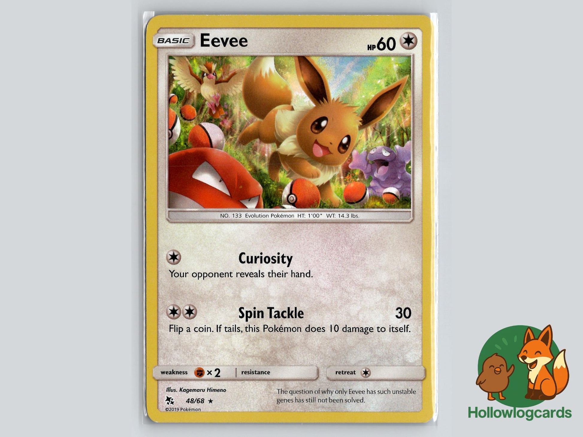 Eevee (48/68) - Hidden Fates Pokémon Card