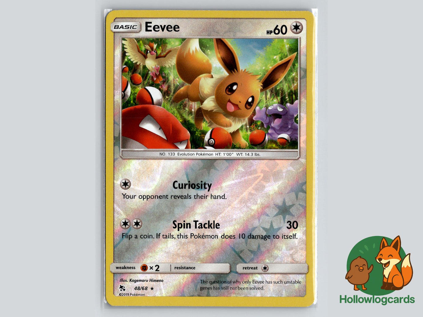 Eevee (48/68) - Hidden Fates Pokémon Card