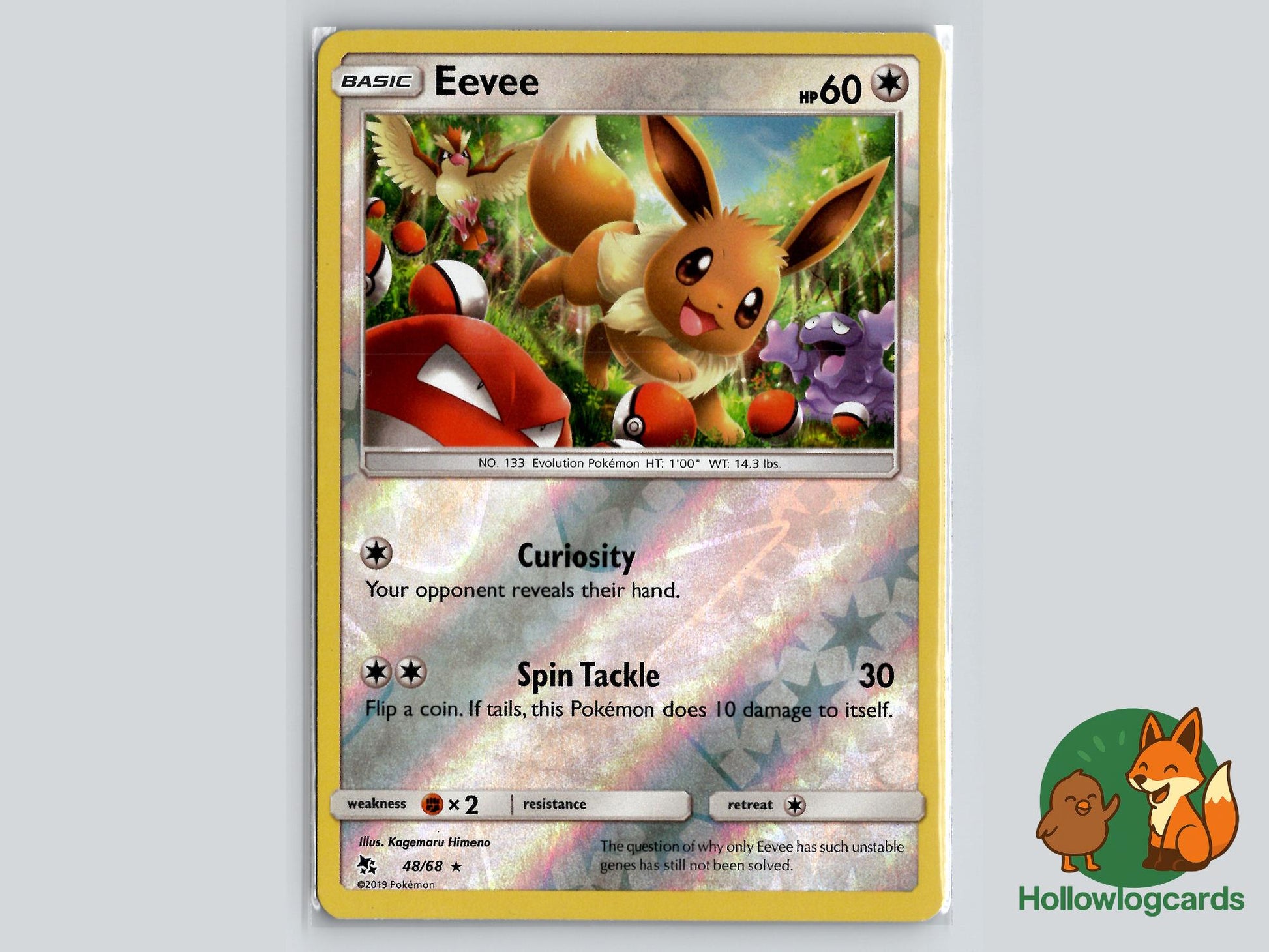 Eevee (48/68) - Hidden Fates Pokémon Card