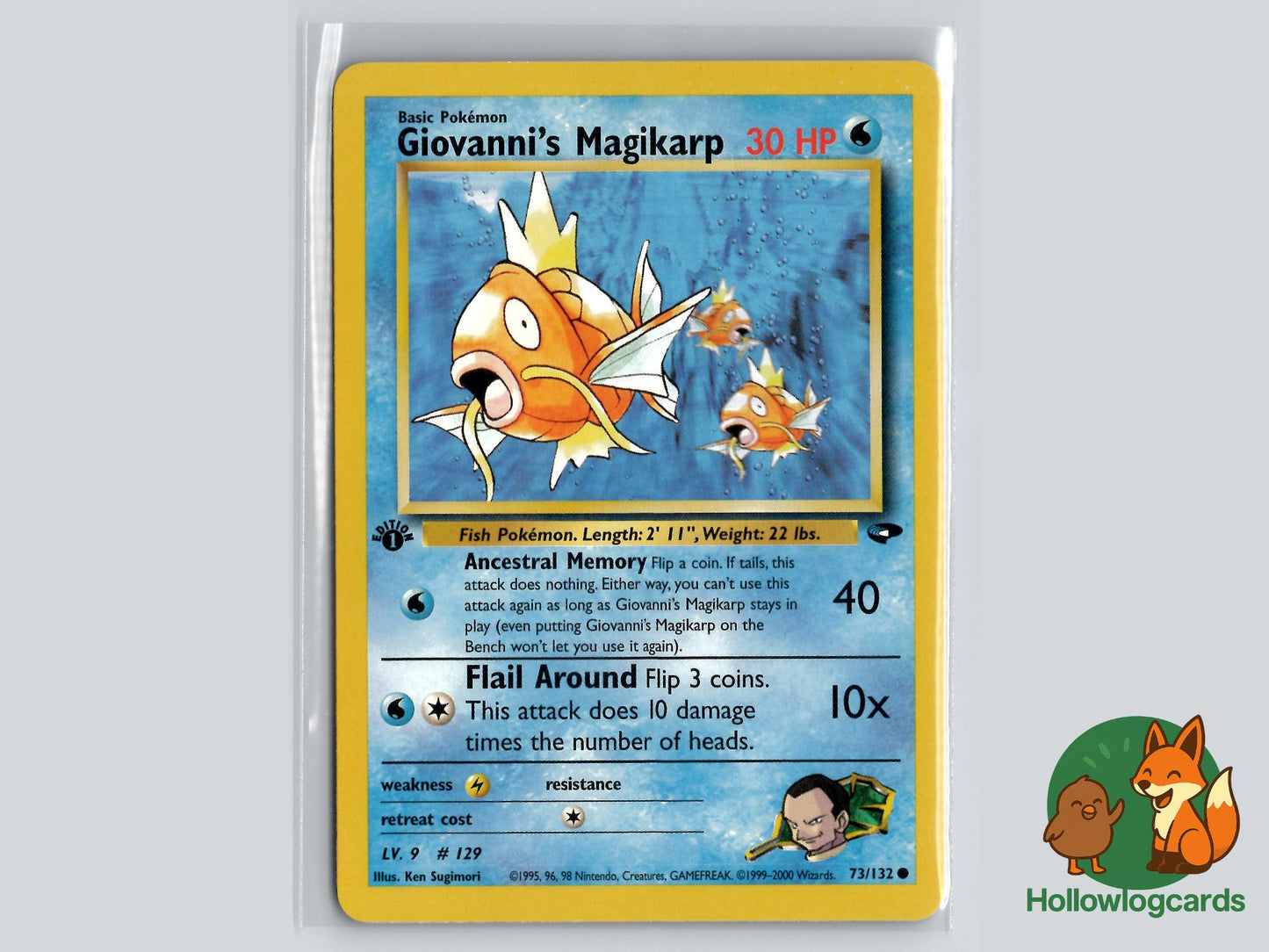 1st Edition Giovanni's Magikarp (73/132) - Gym Challenge Pokémon Card