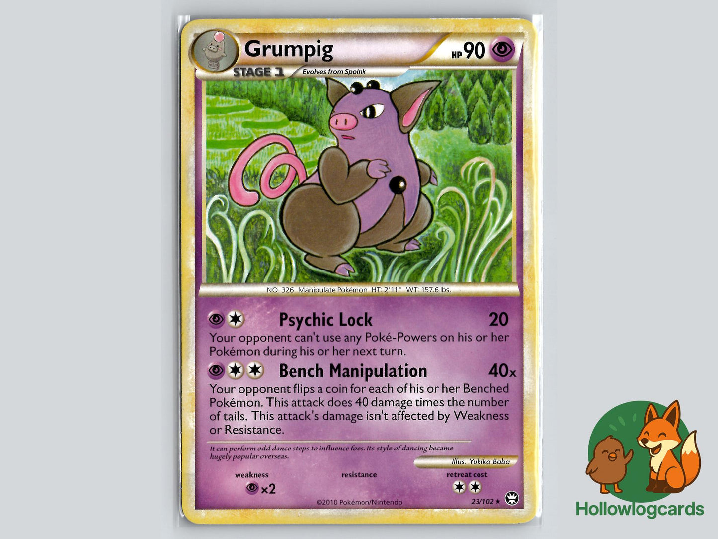 Grumpig (23/102) - Triumphant Pokémon Card