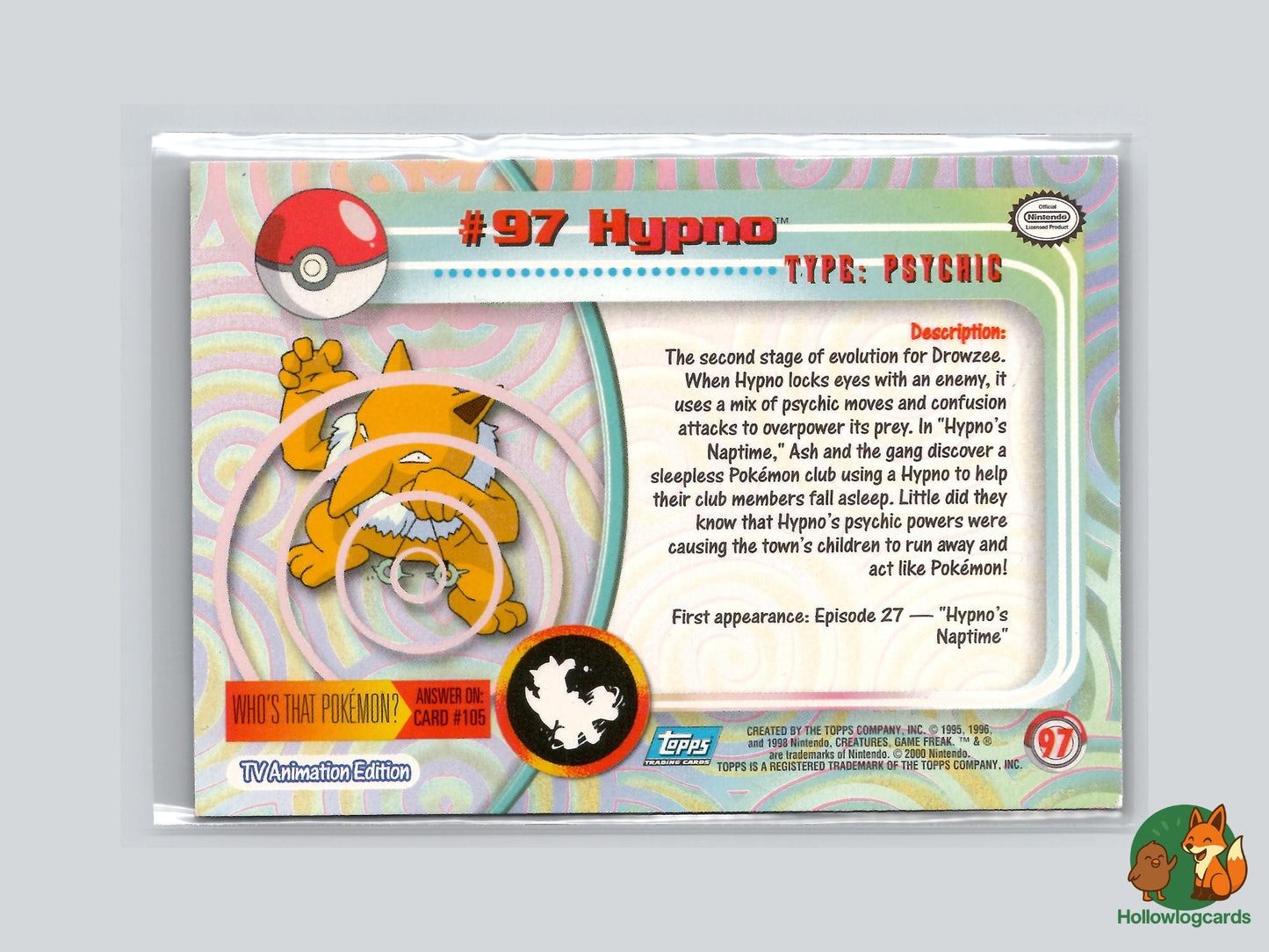 Hypno (#97) Chrome Foil - Topps Trading Cards Series 2