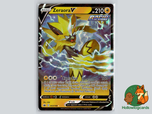 Zeraora V ( 053/198 ) Holo - Chilling Reign - Near Mint