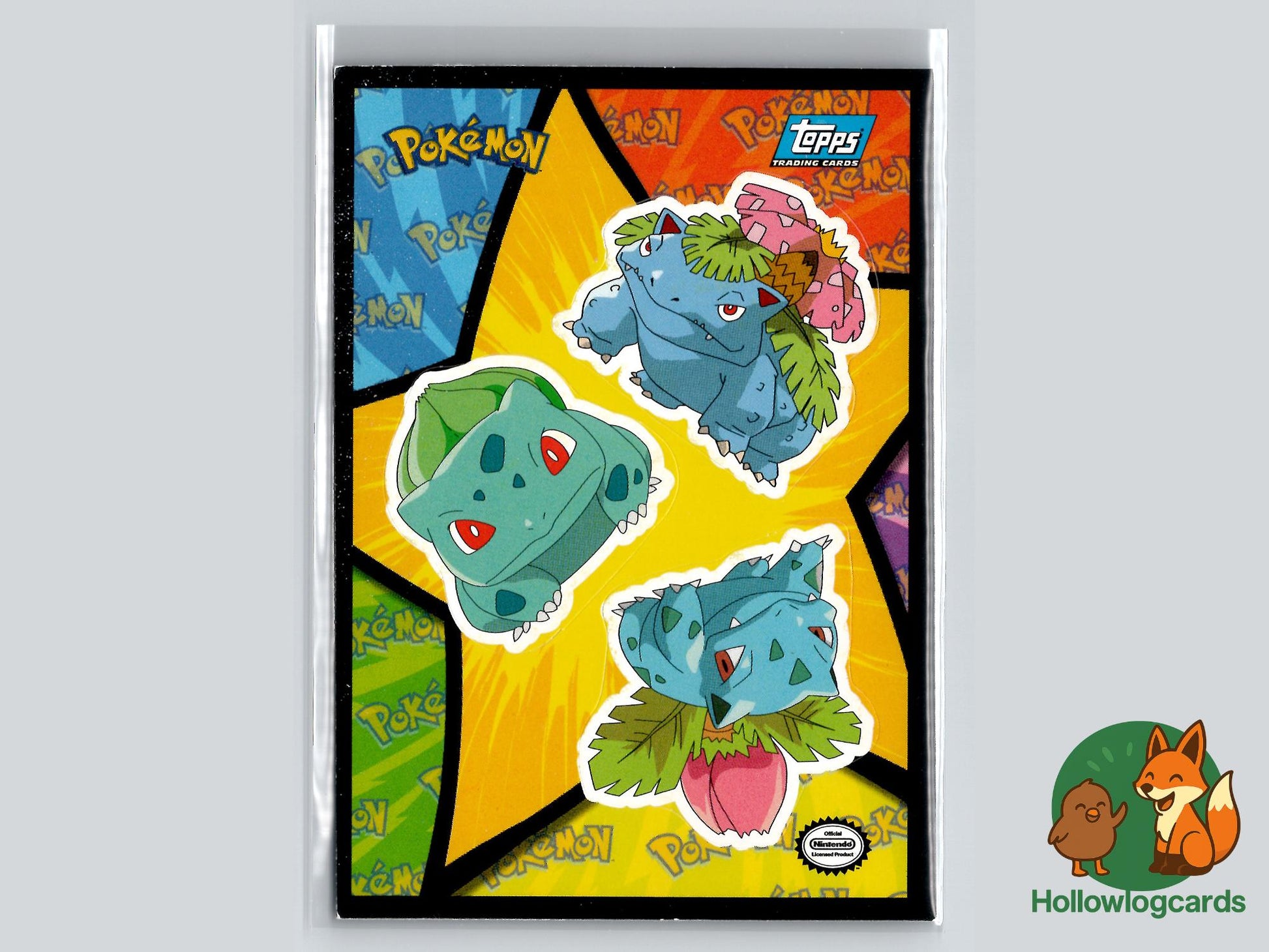 Bulbasaur, Ivysaur, Venusaur - Topps The First Movie Trading Cards Pokémon Card