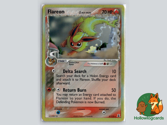 Flareon (5/113) - Delta Species Pokémon Card