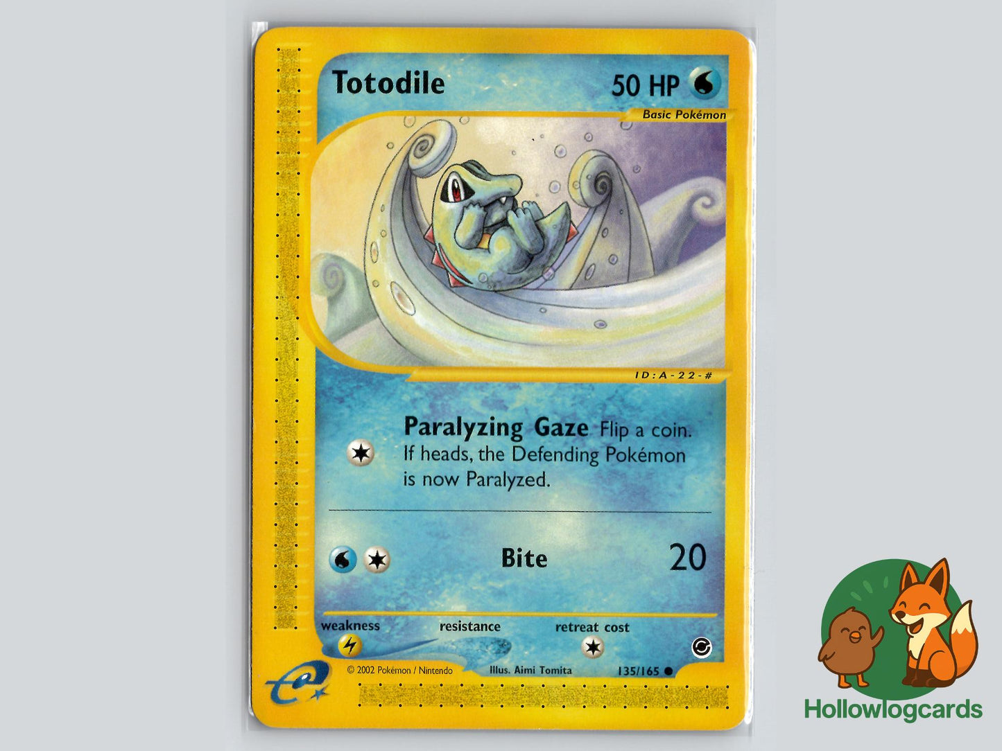 Totodile (135/165) - Expedition Base Set Pokémon Card