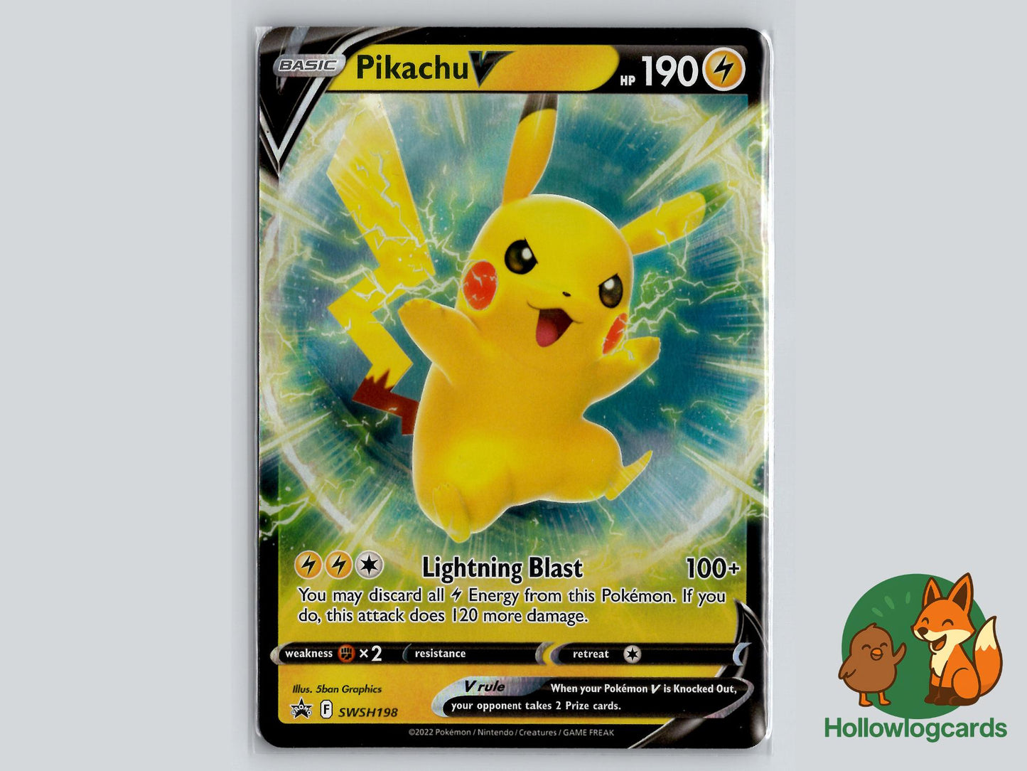 Pikachu V (SWSH198) - Sword & Shield Pokémon Card