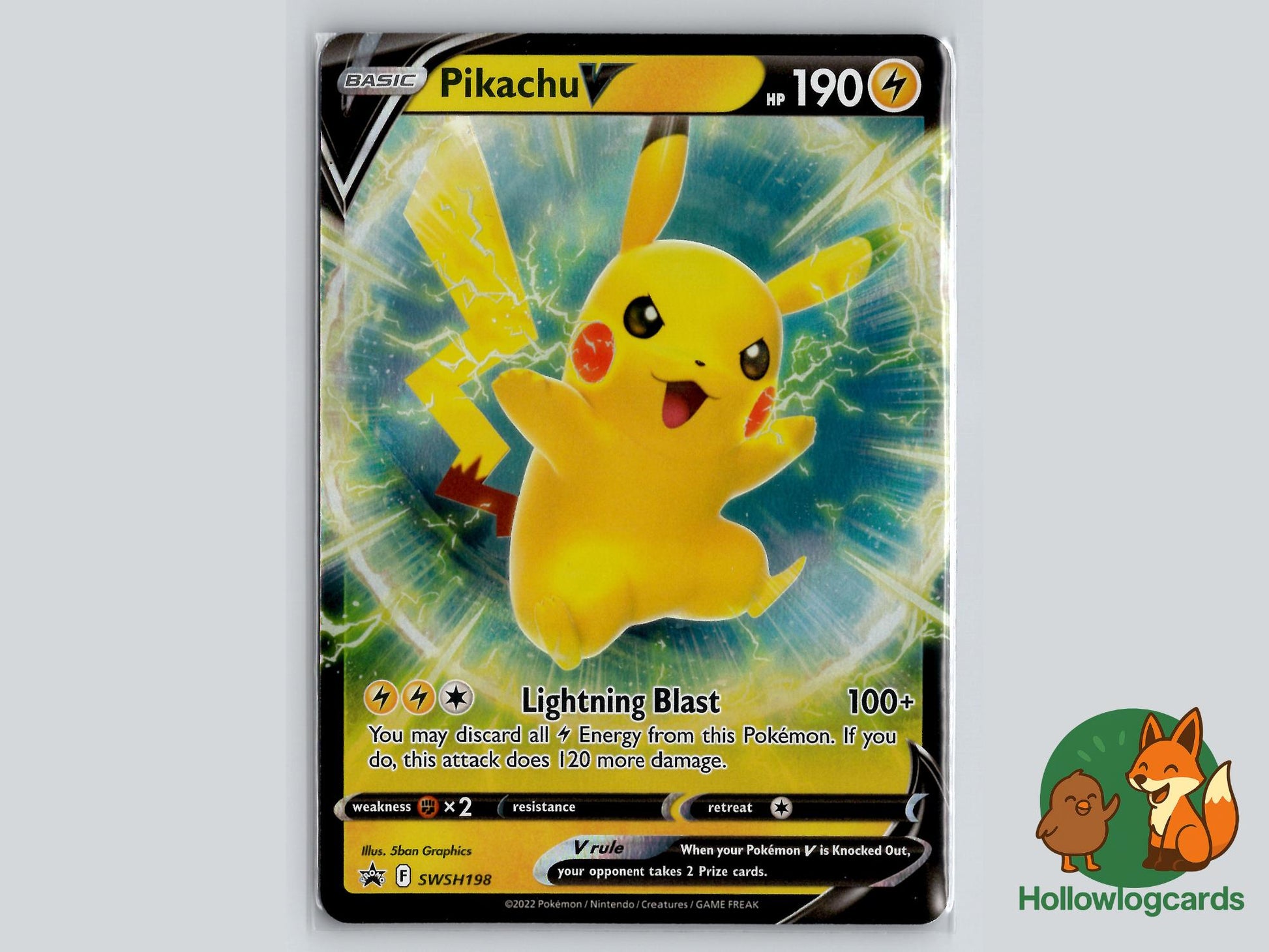 Pikachu V (SWSH198) - Sword & Shield Pokémon Card