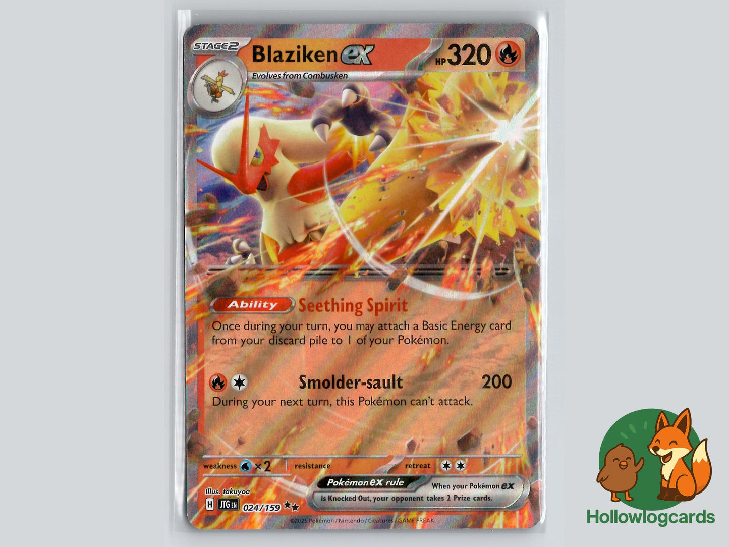 Blaziken ex (024/159) - Journey Together Pokémon Card