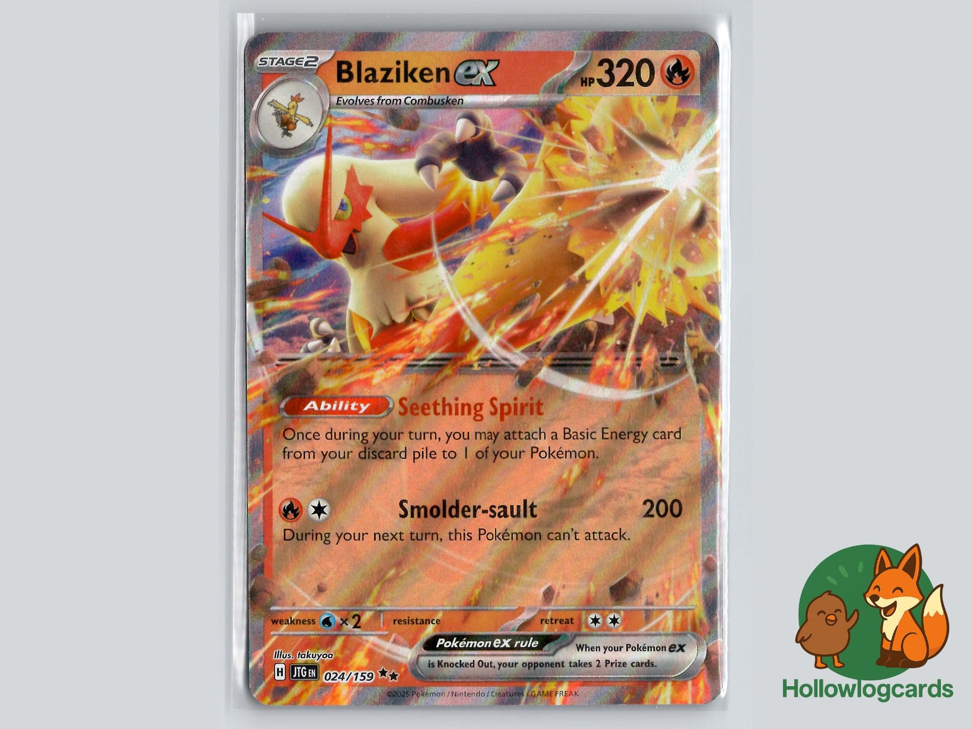 Blaziken ex (024/159) - Journey Together Pokémon Card