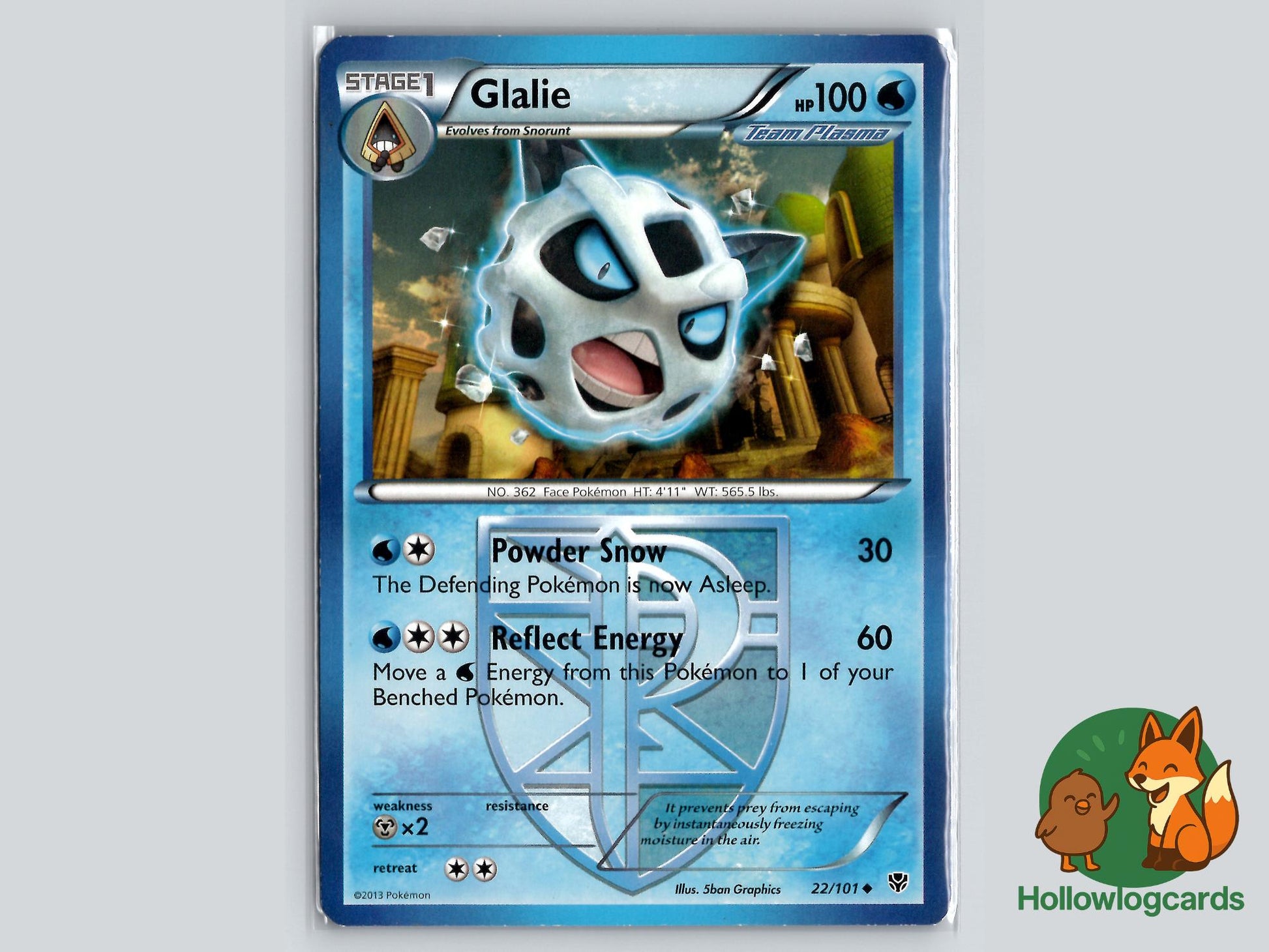 Glalie (22/101) - Plasma Blast Pokémon Card