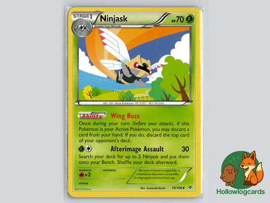 Ninjask (10/108) - Roaring Skies Pokémon Card