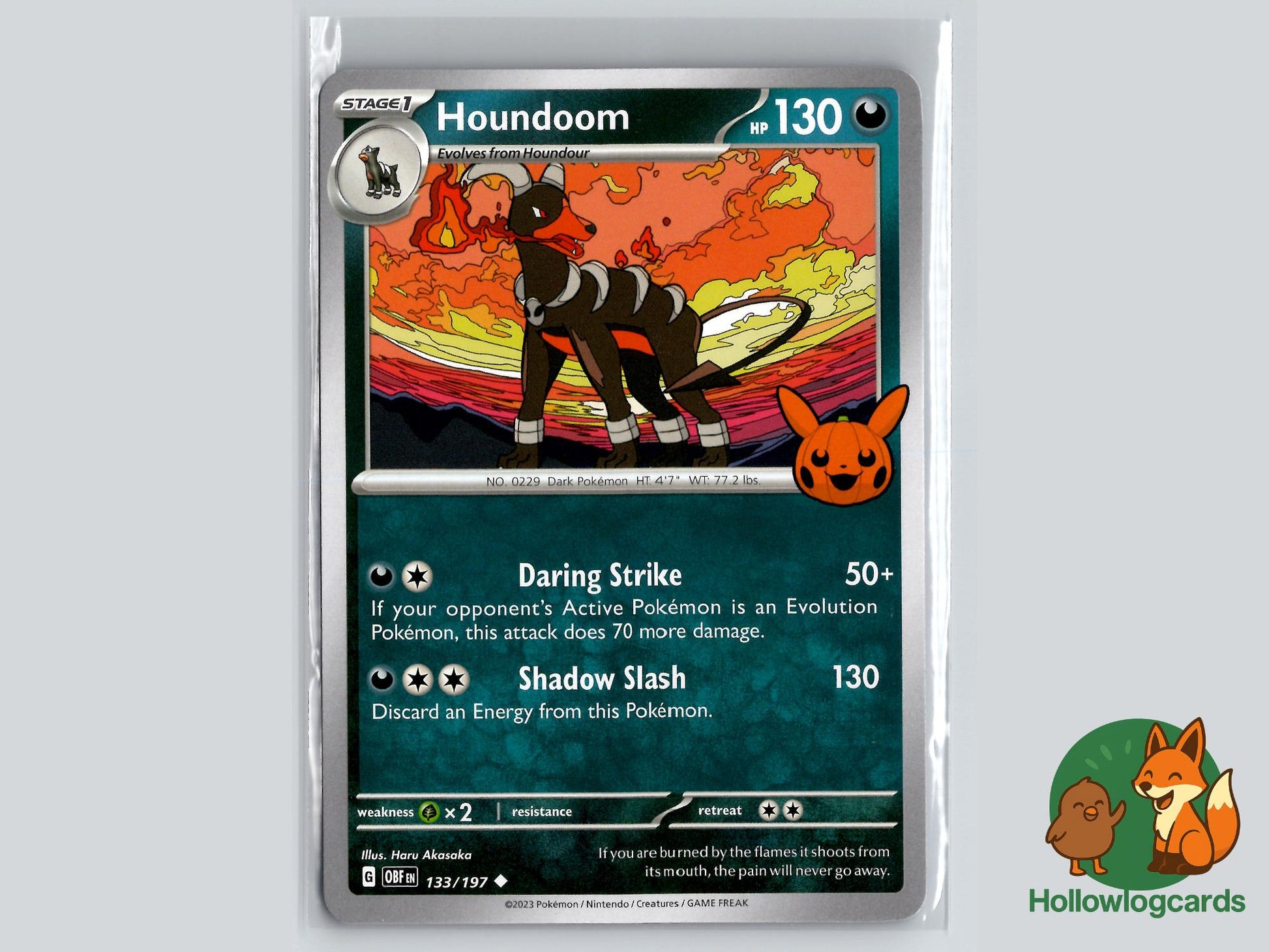 Houndoom (133/197) - Obsidian Flames Pokémon Card