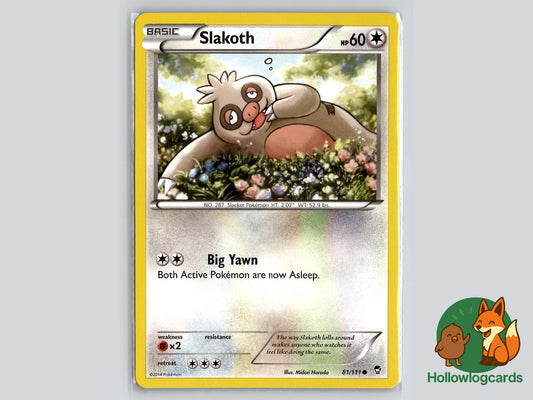 Slakoth (81/111) - Furious Fists Pokémon Card