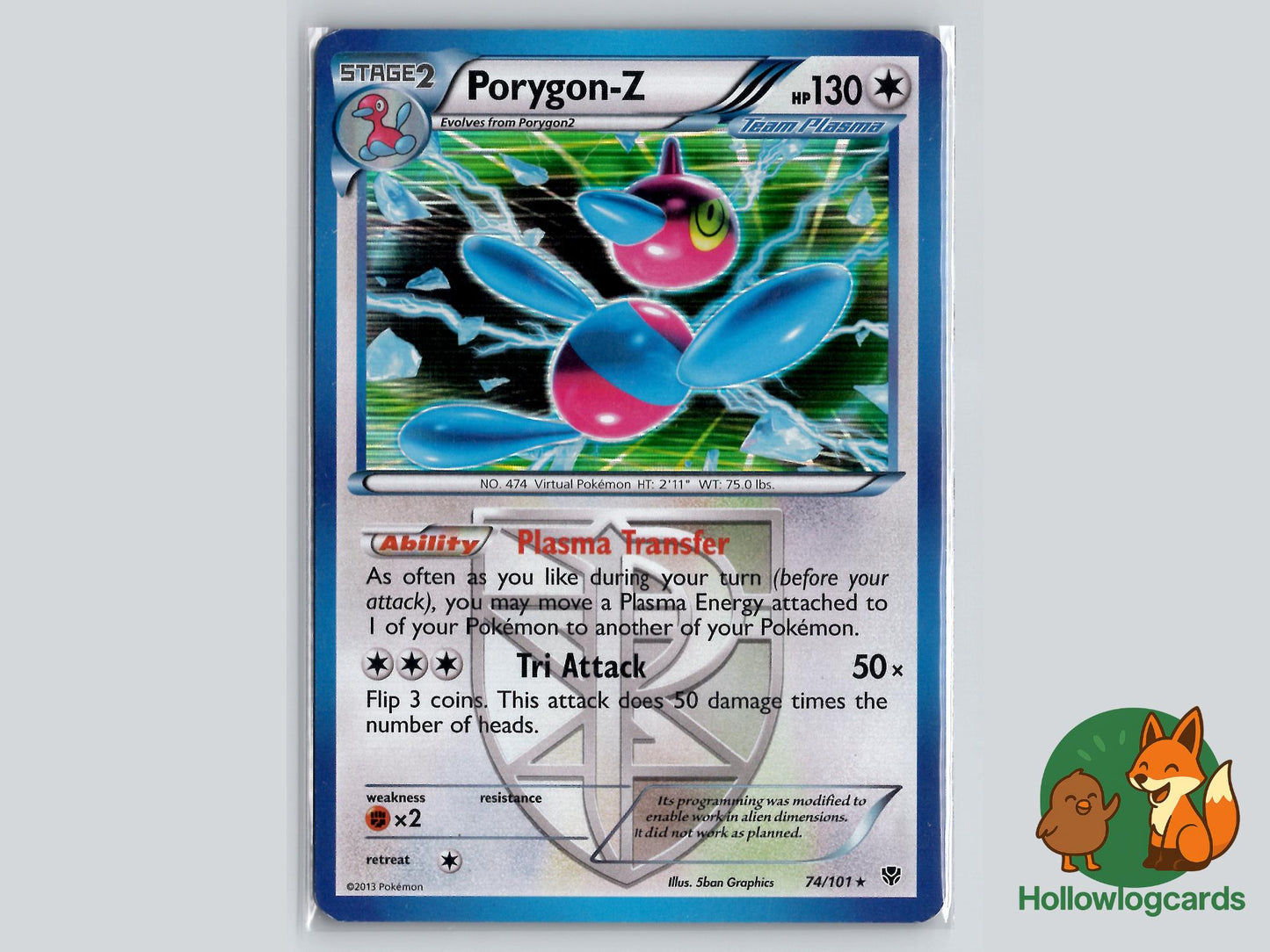 Porygon (74/101) - Plasma Blast Pokémon Card