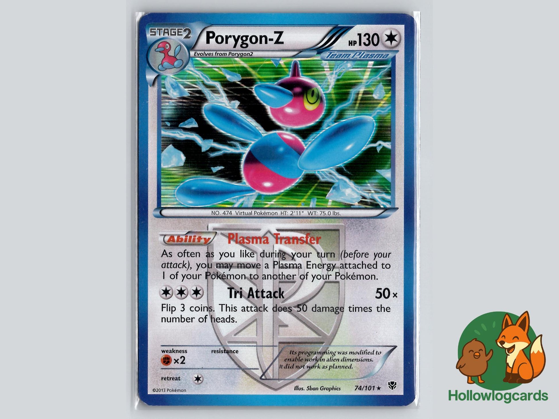Porygon (74/101) - Plasma Blast Pokémon Card